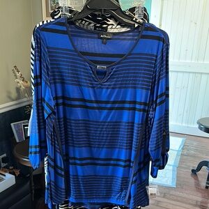 Alyx Blue and Black Boxy Blouse